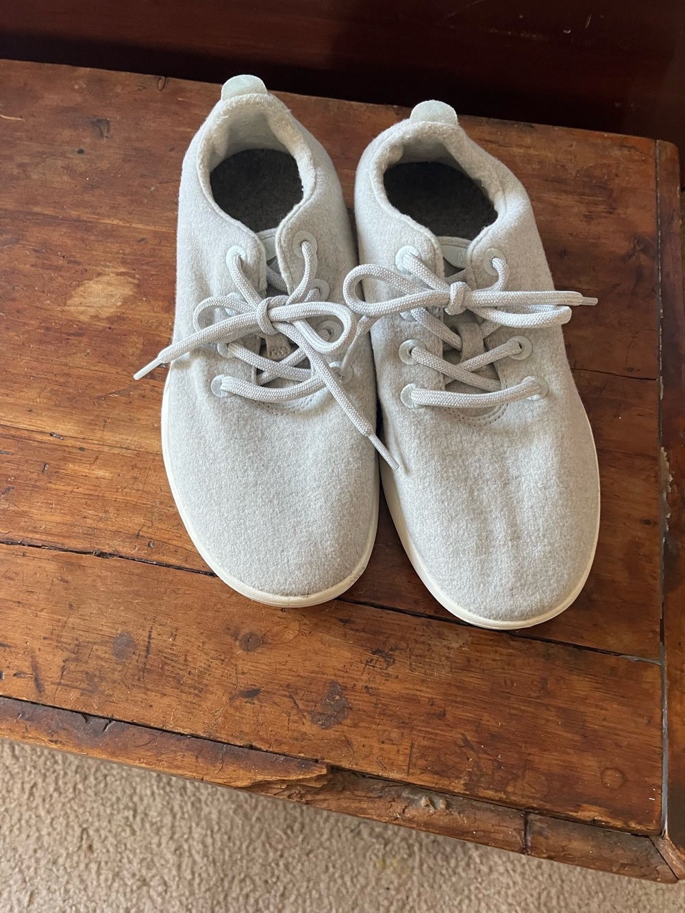 All bird wool light gray sneakers